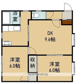 メゾン中道【1階】の間取り